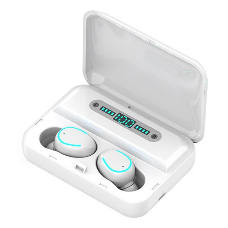Touch Bluetooth Earphones with Noise Reduction & Breathing Light Digital Display and Charging Box - Black 10