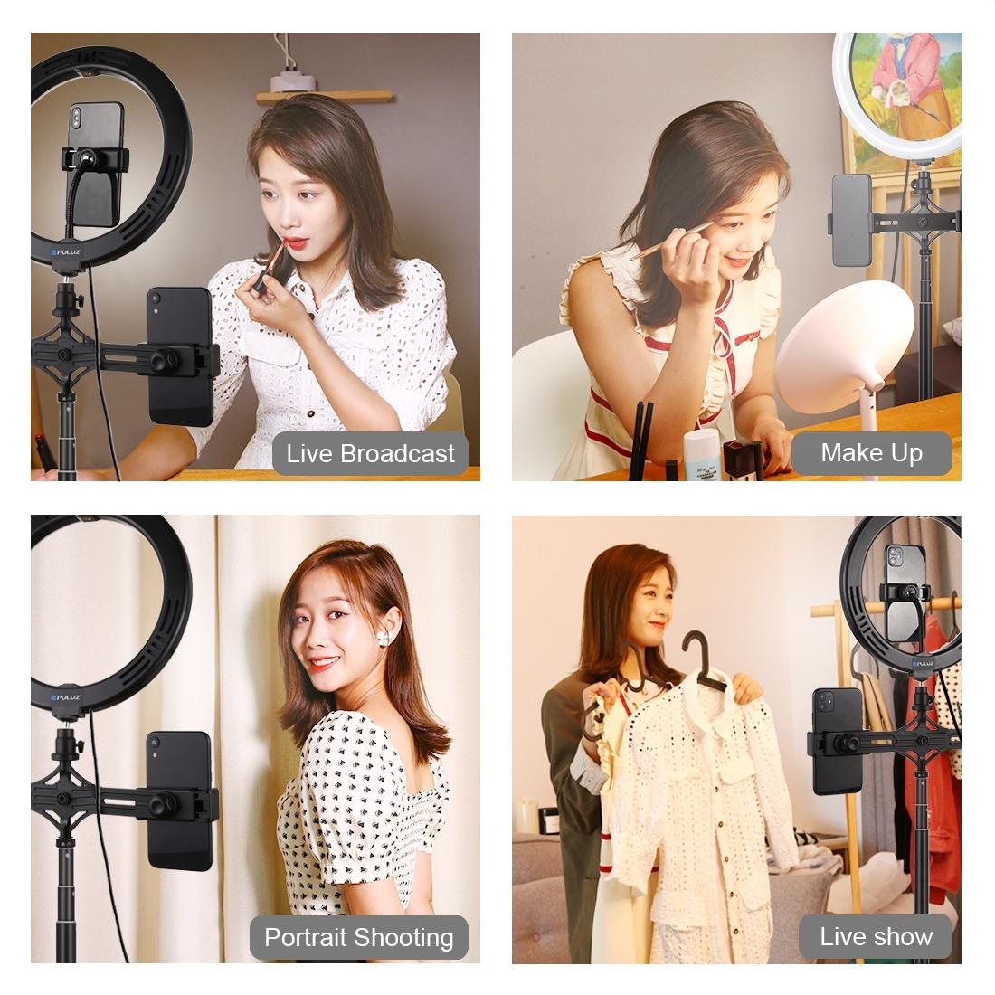 10.2 Dual Phone Tripod with Usb Ring Light & Remote 3