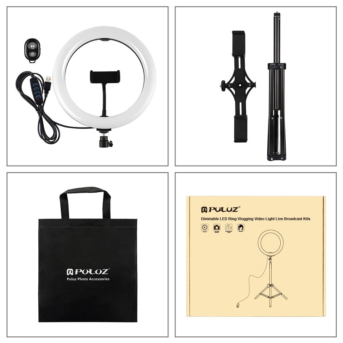 10.2 Dual Phone Tripod with Usb Ring Light & Remote 4