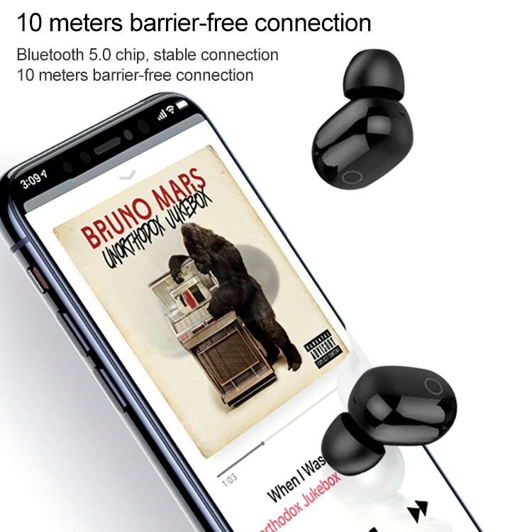 Wireless Bluetooth Headset with 2000mah Charging Case - Touch & Magnetic Charging - Black 14
