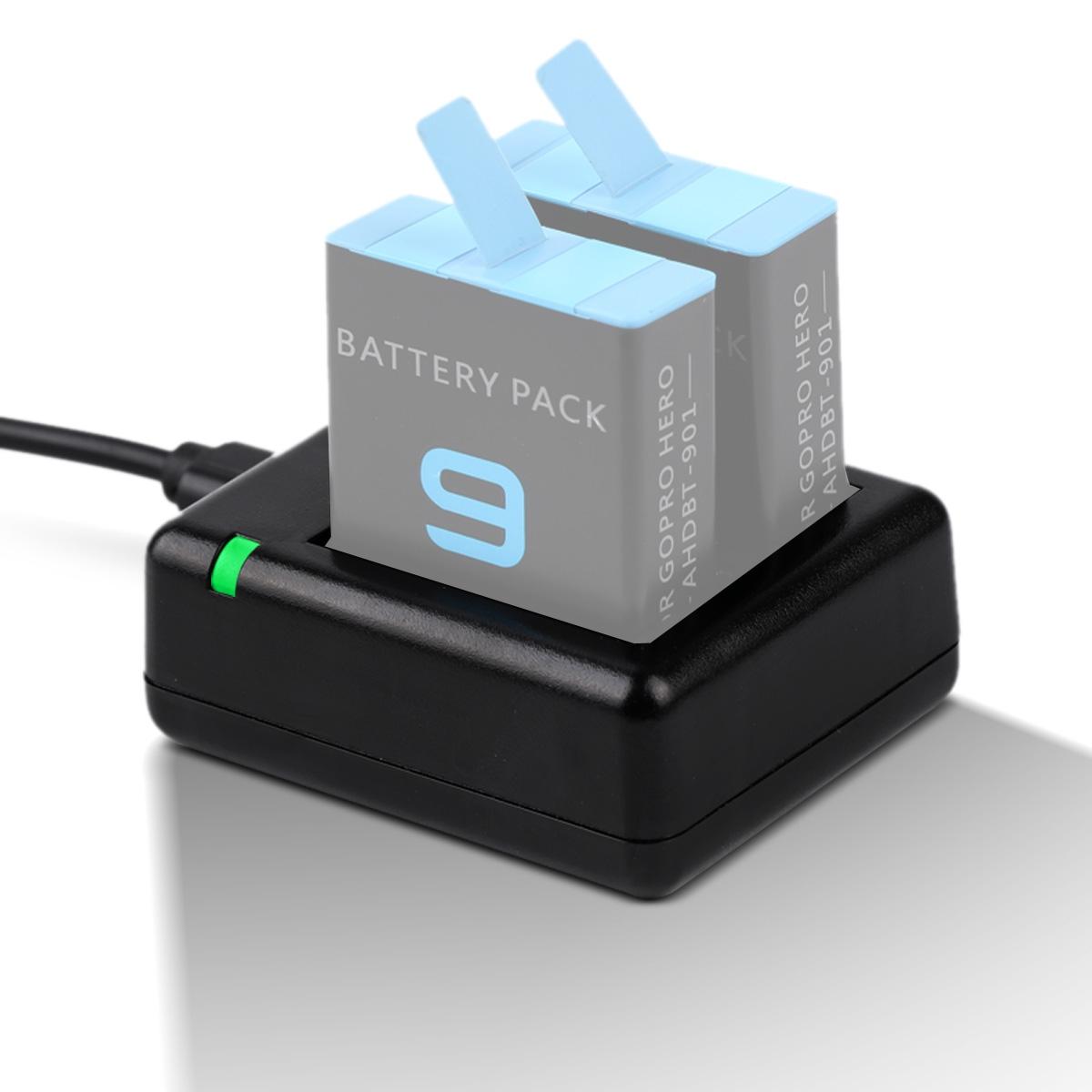 Gopro Hero9 / 10 Dual Battery Charger with Usb Cable & Indicator Light 3