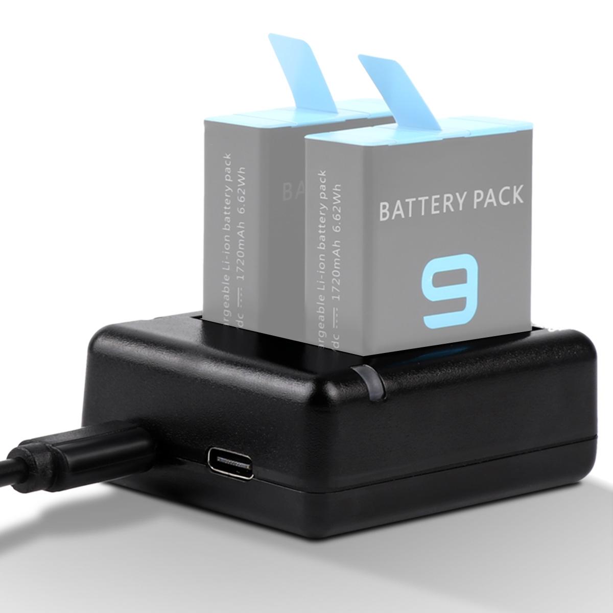 Gopro Hero9 / 10 Dual Battery Charger with Usb Cable & Indicator Light 5