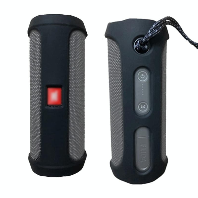 Protective Case for Jbl Flip4 Bluetooth Speaker - Portable Silica Gel - Black 7