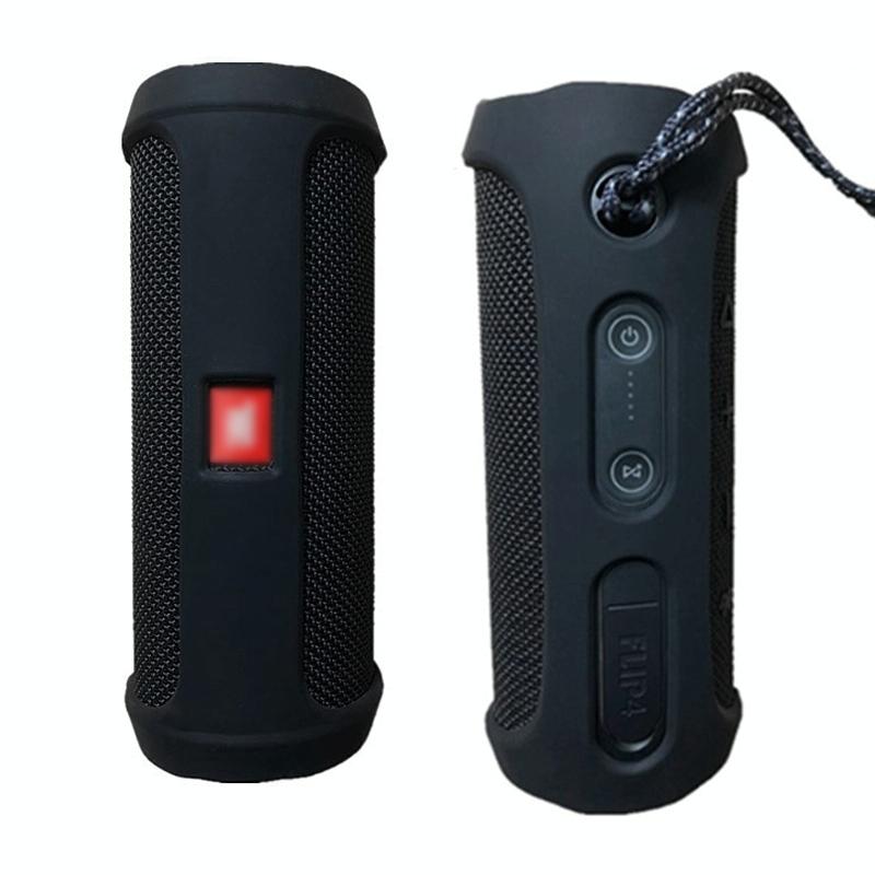 Protective Case for Jbl Flip4 Bluetooth Speaker - Portable Silica Gel - Black 11