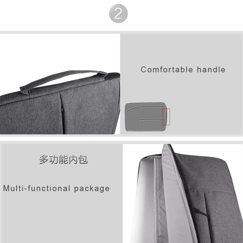 12 Laptop / Tablet Bag with Multiple Pockets - Portable & Durable - Black 12