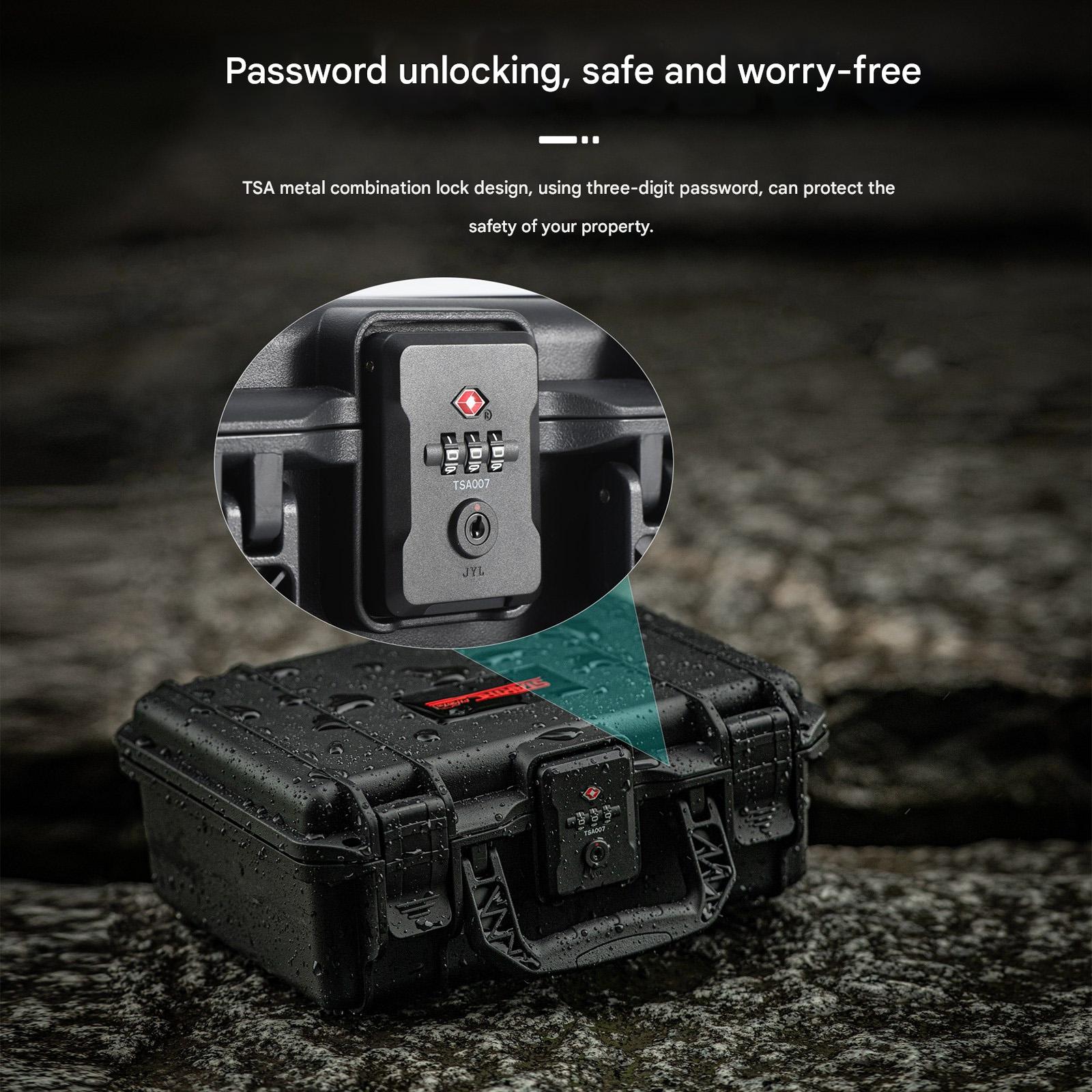 Waterproof Tsa Lock Suitcase For Dji Osmo Pocket Black 7