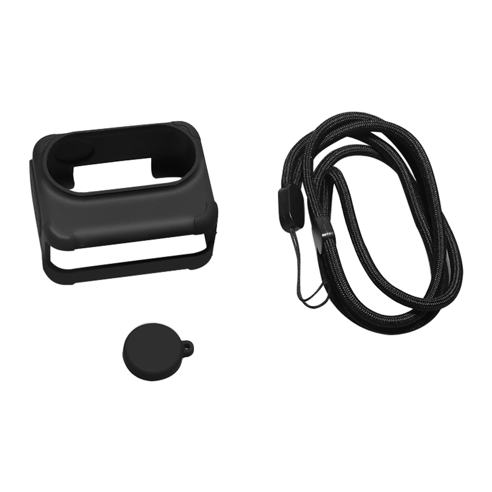 Insta360 Go 3 Charging Case with Silicone Cover Lens Cap and Strap - Black 9