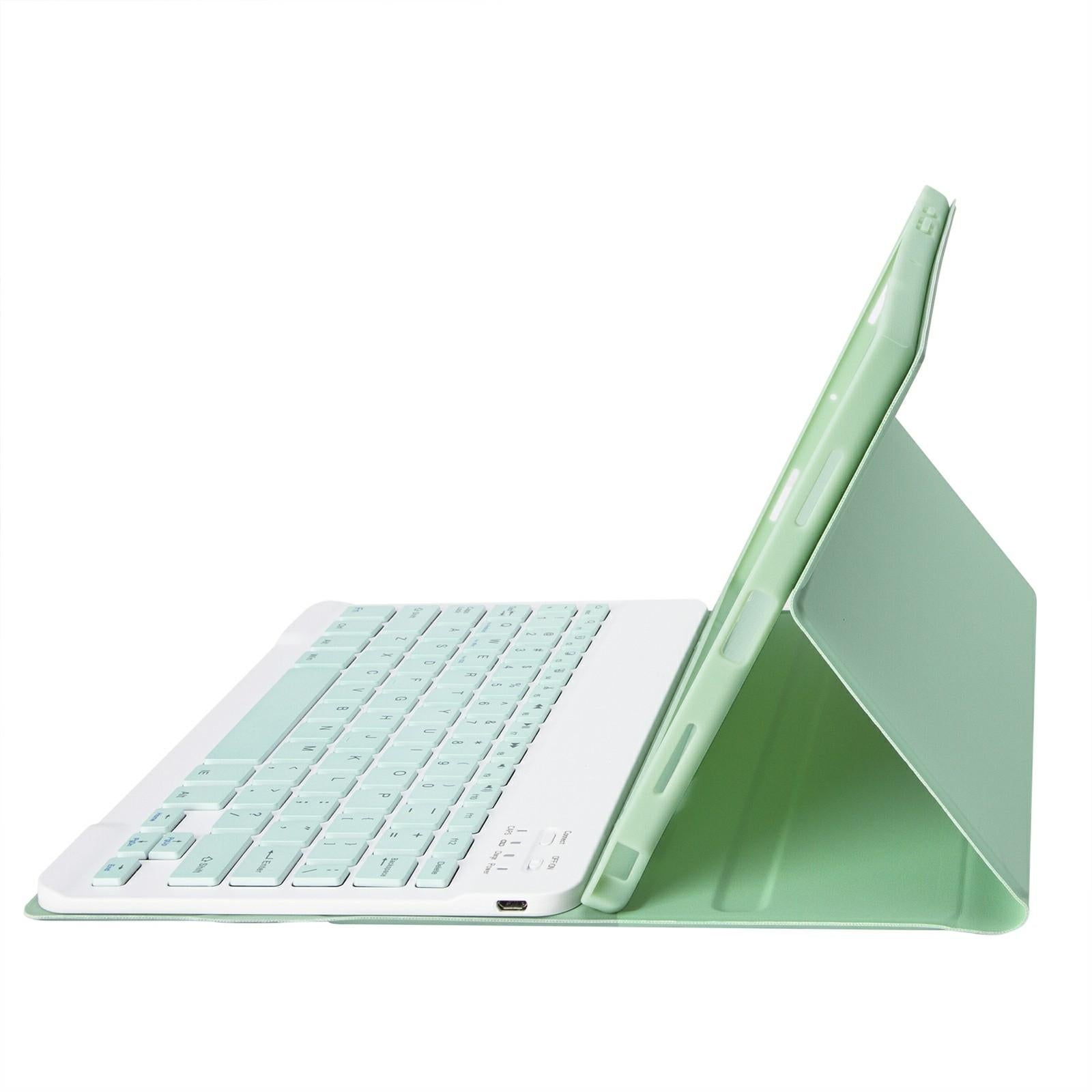 Ultra-Thin Bluetooth Keyboard Leather Tablet Case For Ipad 10.9 2022 With Pen Slot - Black 12