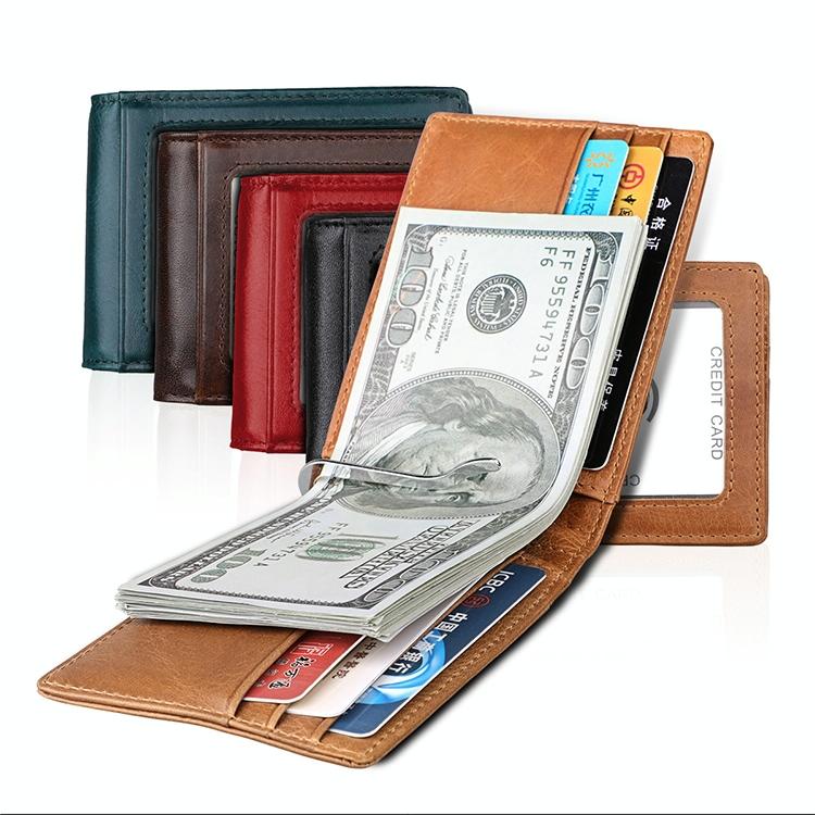 Anti-magnetic Leather Rfid Wallet - Sleek & Secure - Black 7