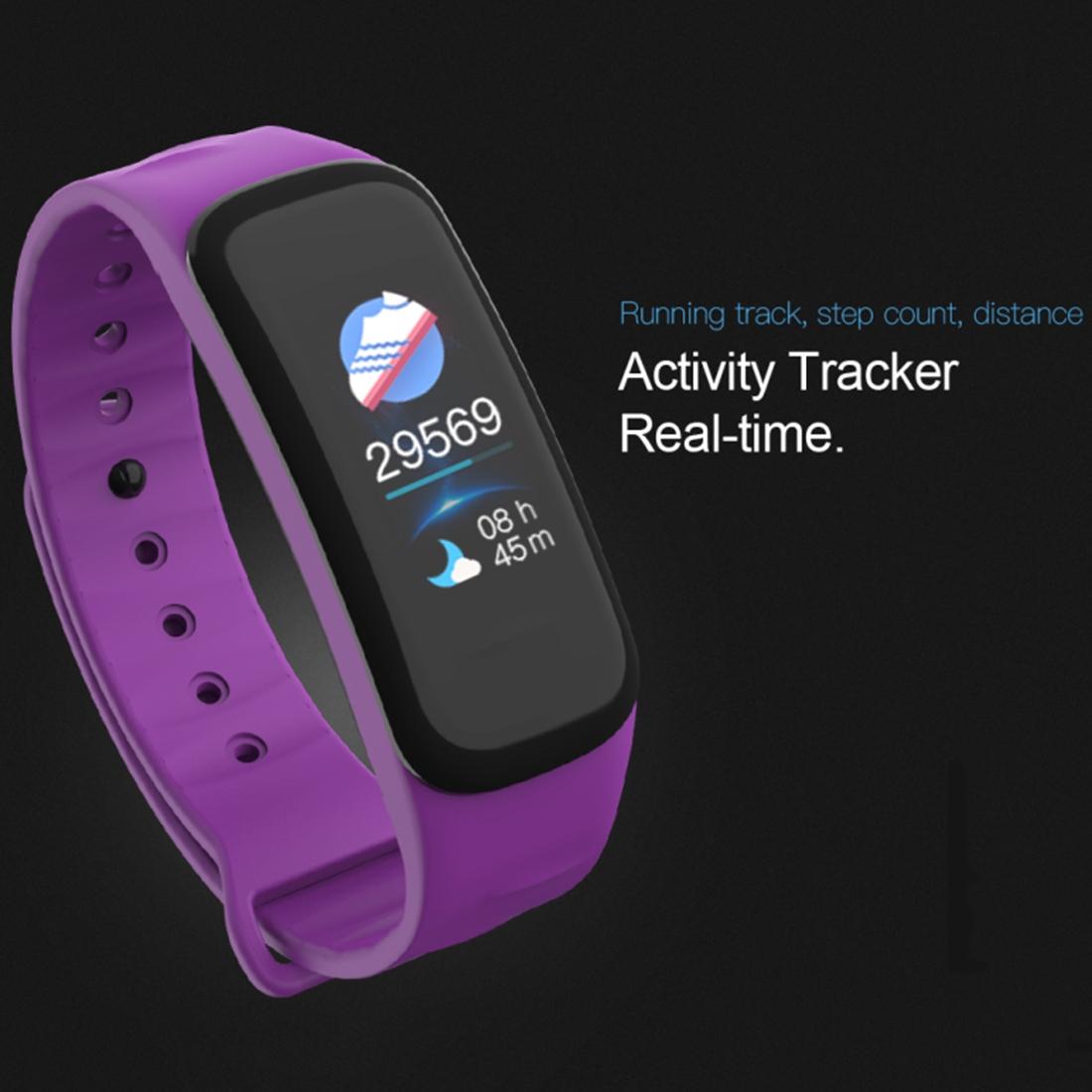 Bluetooth Fitness Tracker With Heart Rate & Sleep Monitor - Waterproof - Black 5