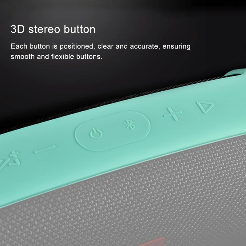 Shockproof Silicone Case for Jbl Charge 4 Bluetooth Speaker - Black 6