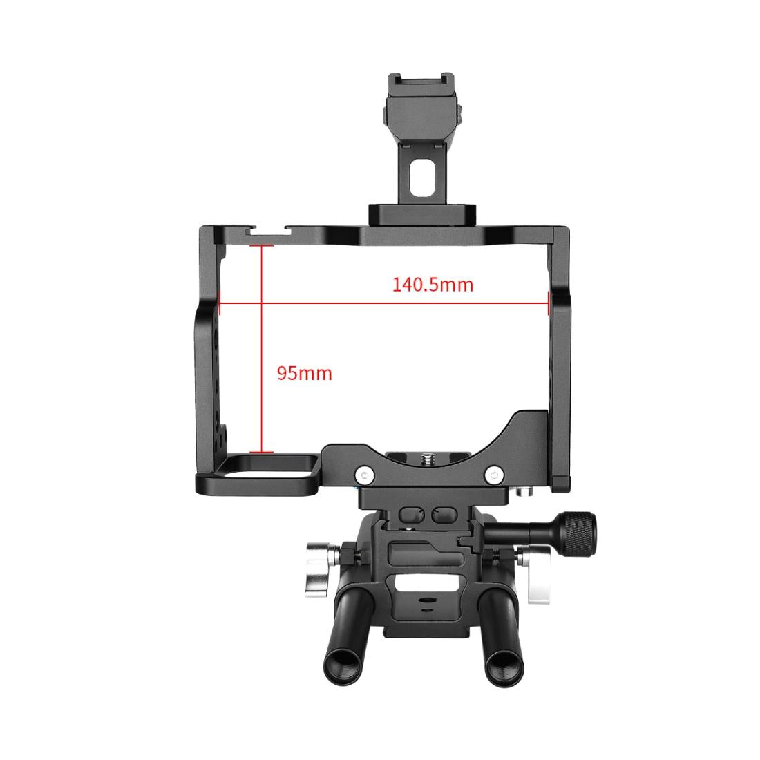 Video Camera Cage Stabilizer With Handle And Rail Rod For Nikon Z6 / Z7 13