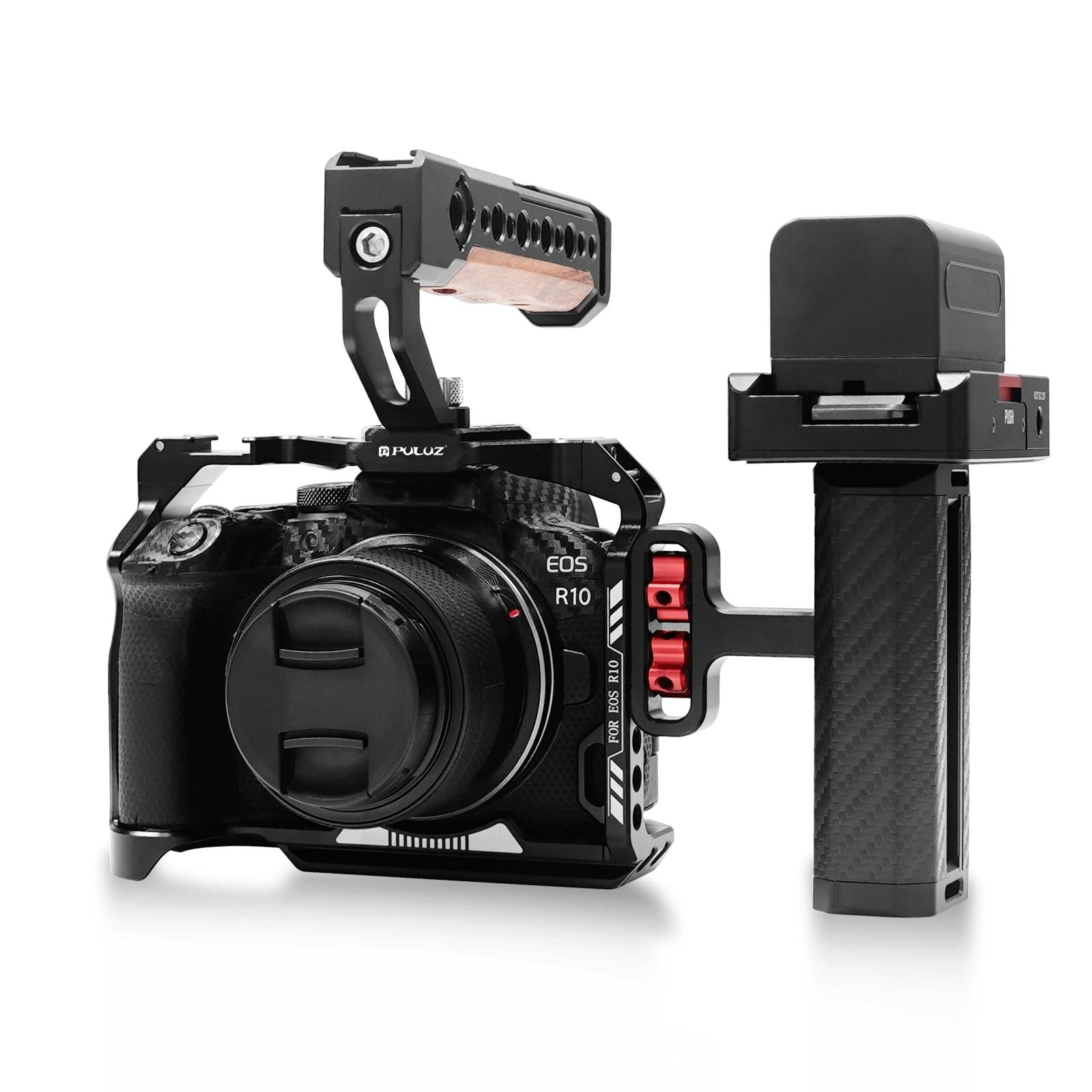 Metal Camera Cage For Canon Eos R10 Stabilizer Rig - Black 7