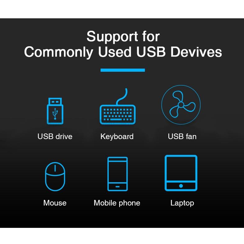 4-Port Usb 2.0 Hub With Switch - Black 9