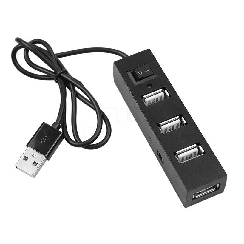 4-Port Usb 2.0 Hub With Switch - Black 12