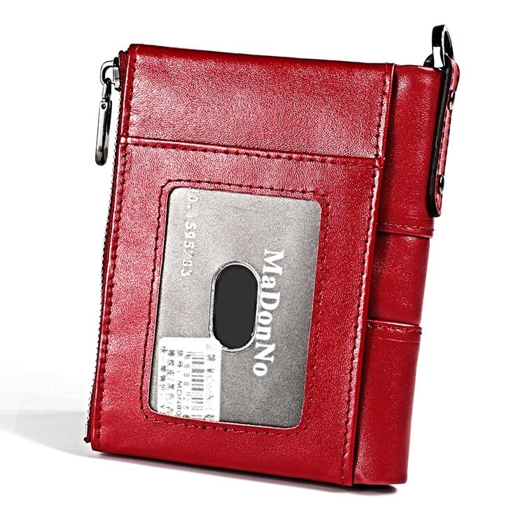Men Retro Texture Double Zip Rfid Wallet - Anti-magnetic - Black 14