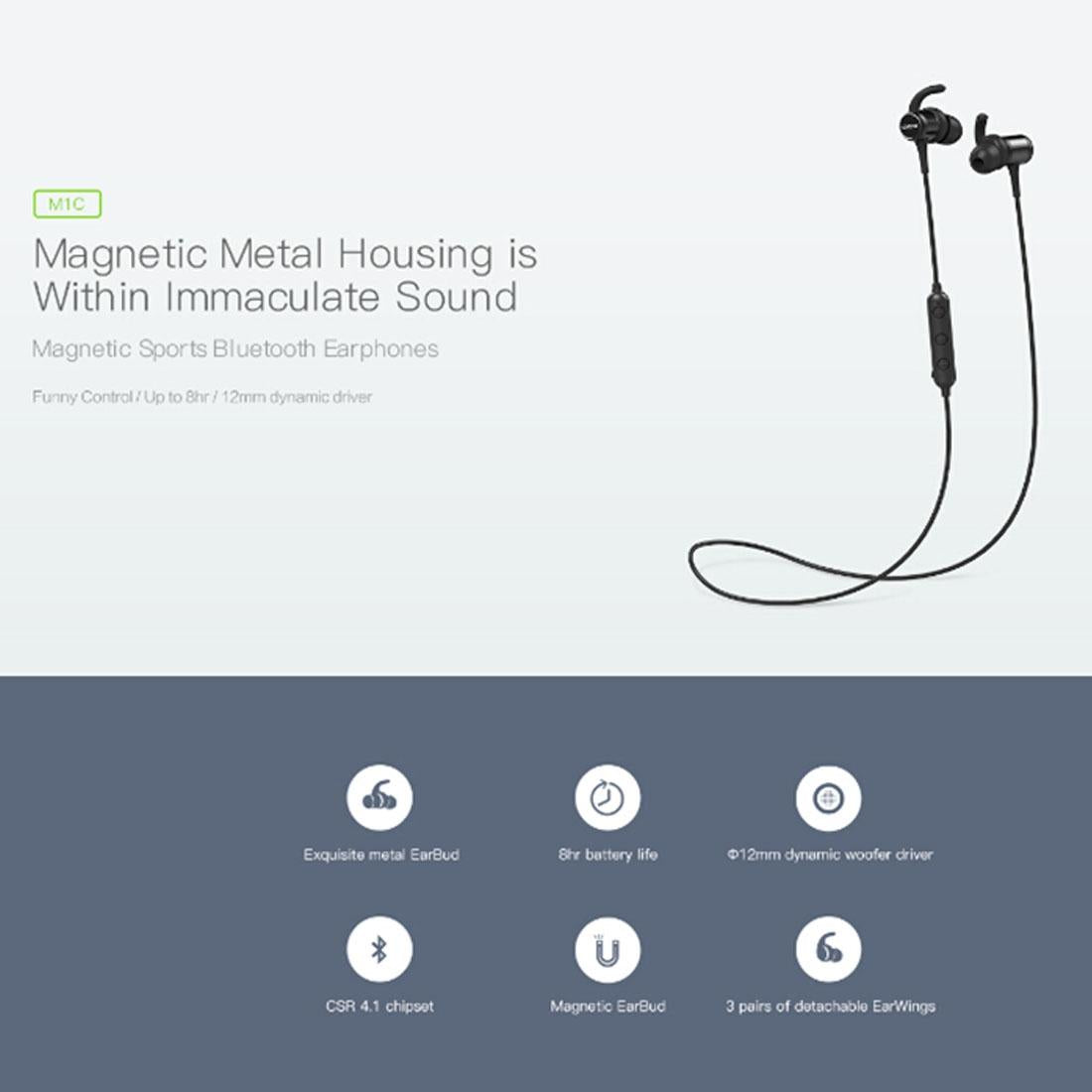 Qcy M1c Wireless Sports Earphones with Bluetooth and Mic 6
