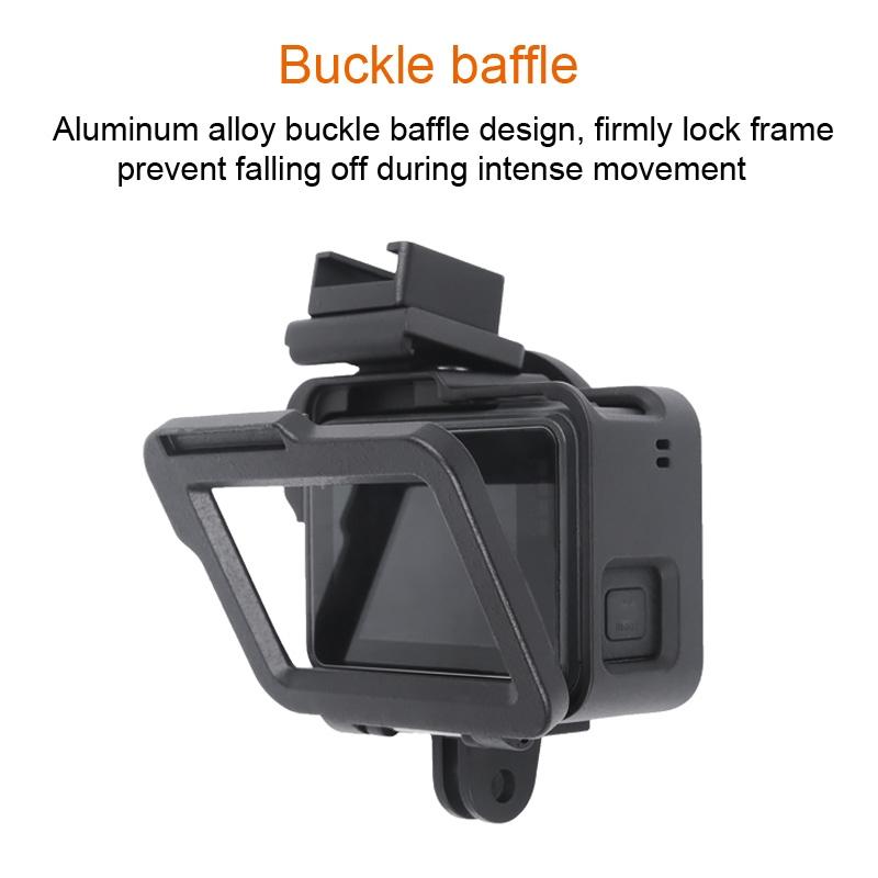 Aluminum Protective Cage with Insurance Frame and 52mm Uv Lens for Gopro Hero7 / 6 / 5 - Black 11