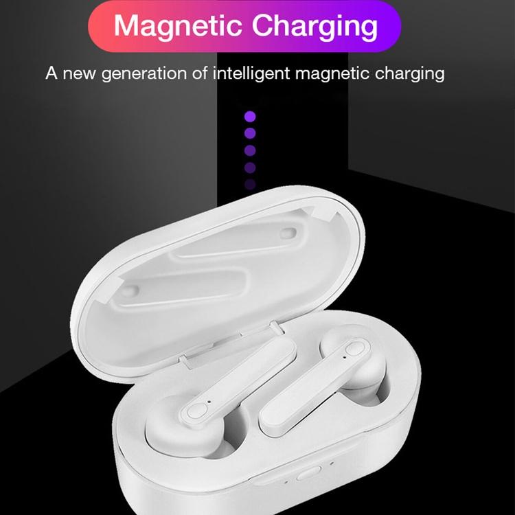 Waterproof Bluetooth Earphones with Magnetic Charging Box - 5.0 - Black 7