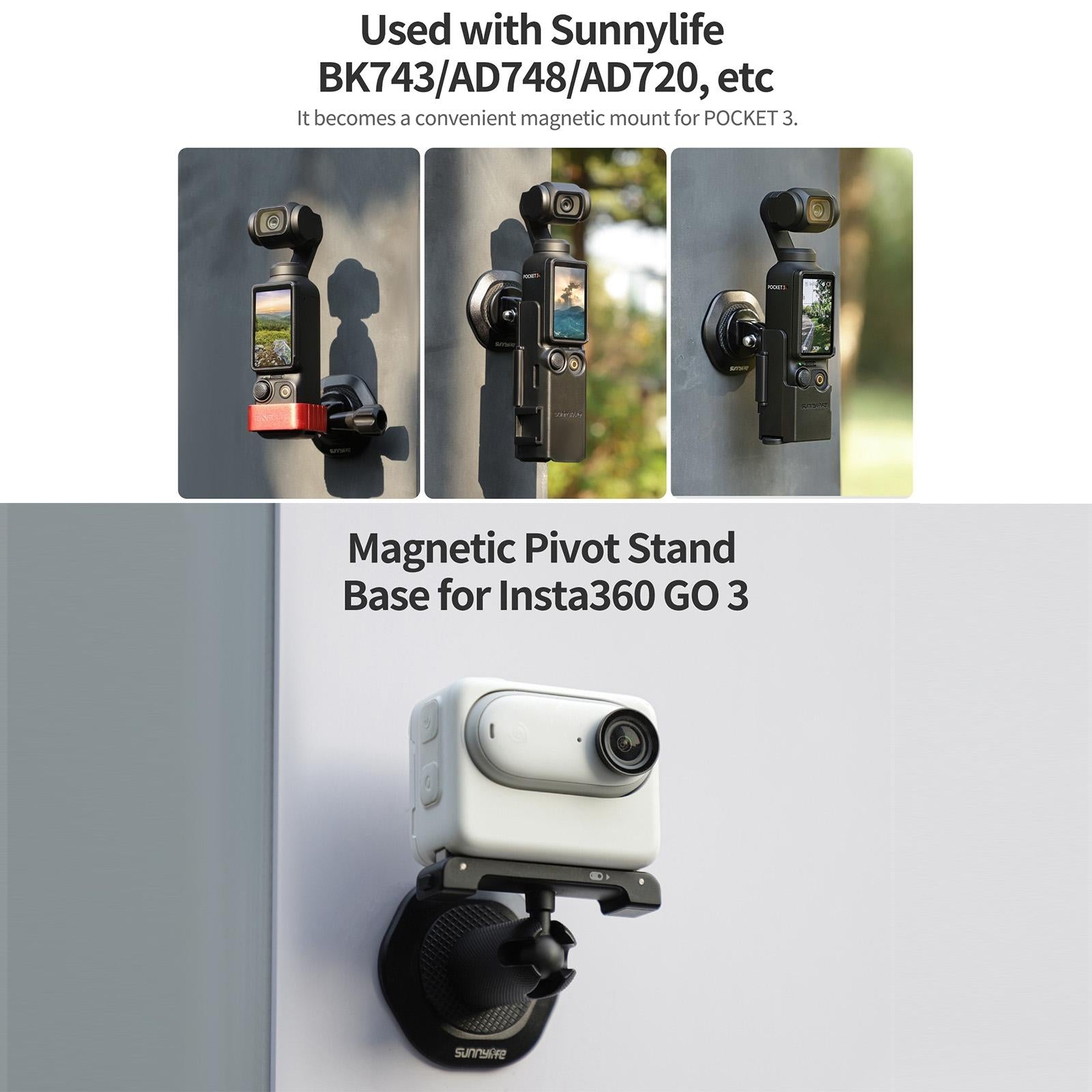 Metal Magnetic Base with 1 / 4 Adapter and Pivot Stand 5