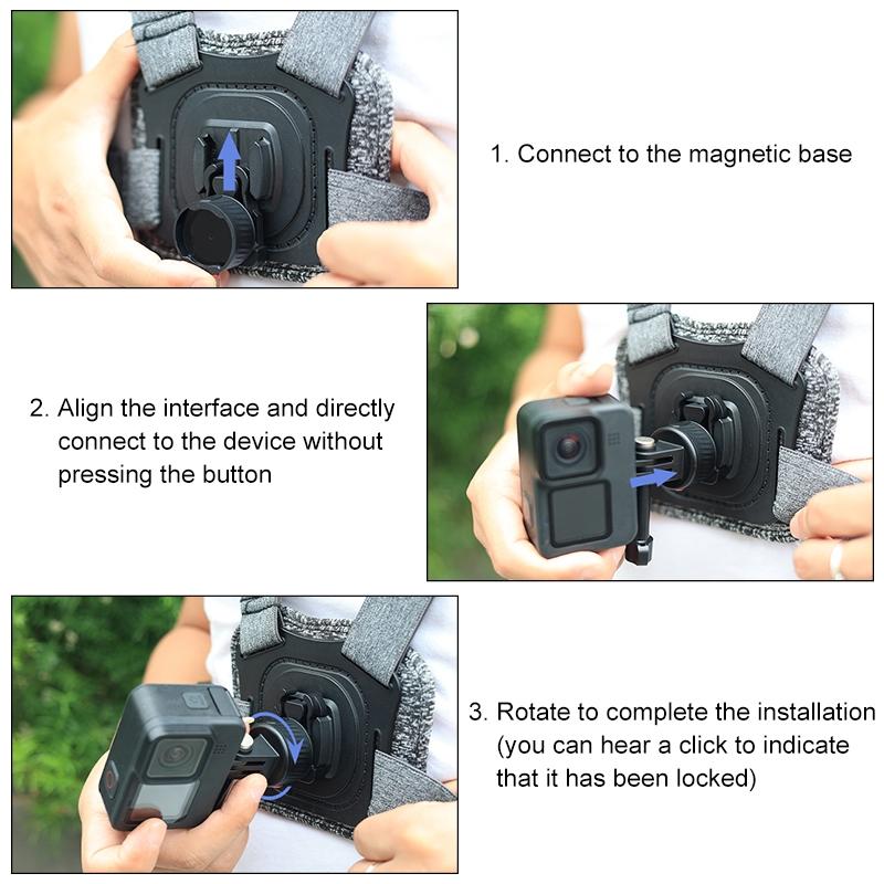 Universal Action Camera Mount Adapter - Compact and Versatile 7