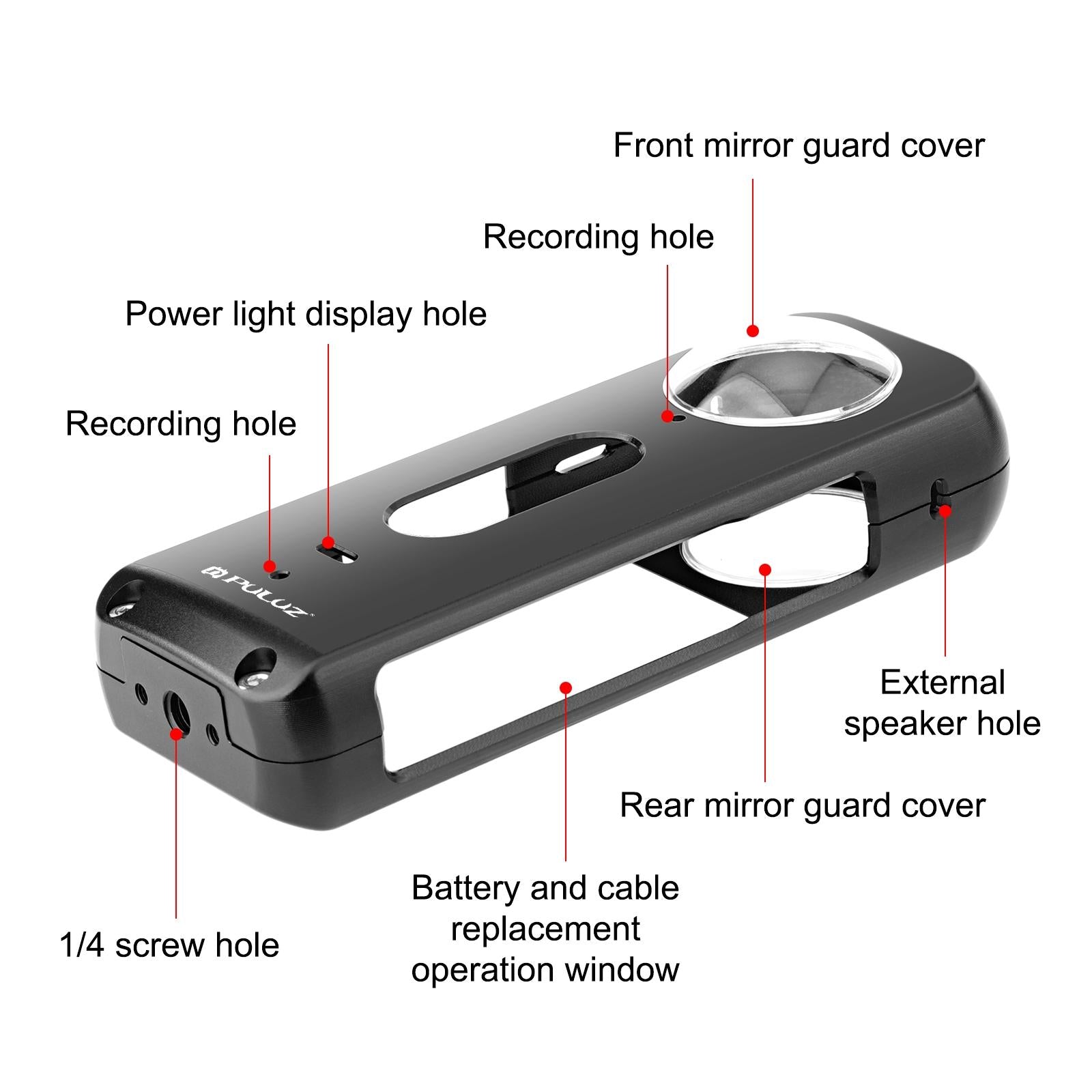 Metal Protective Cage for Insta360 X3 with Lens Protector 4