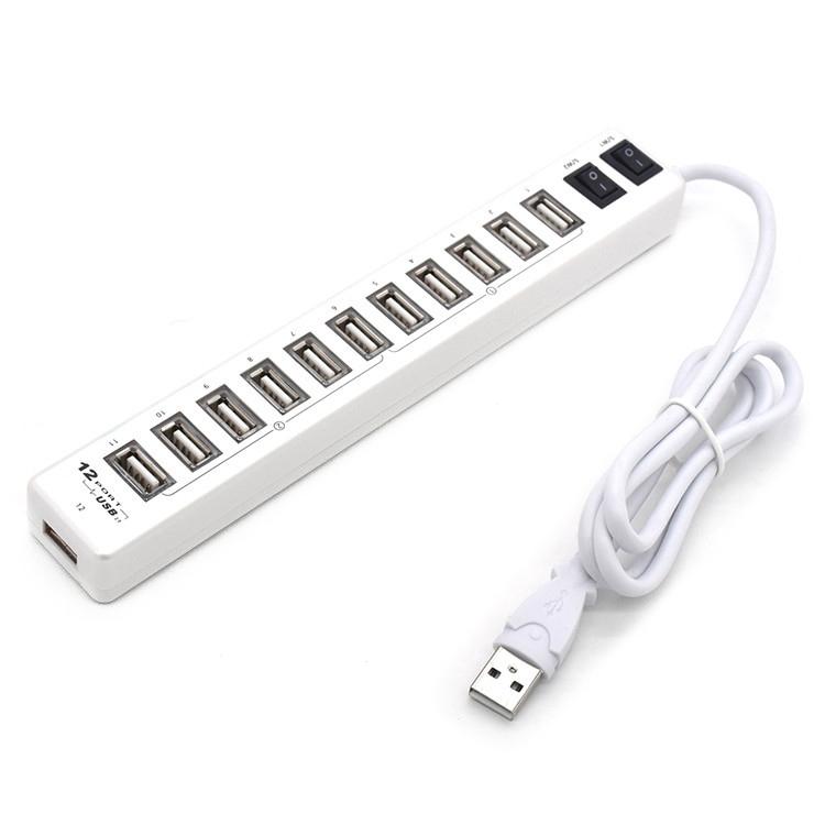 12-Port Usb 2.0 Hub For Laptops And Netbooks - Black 7