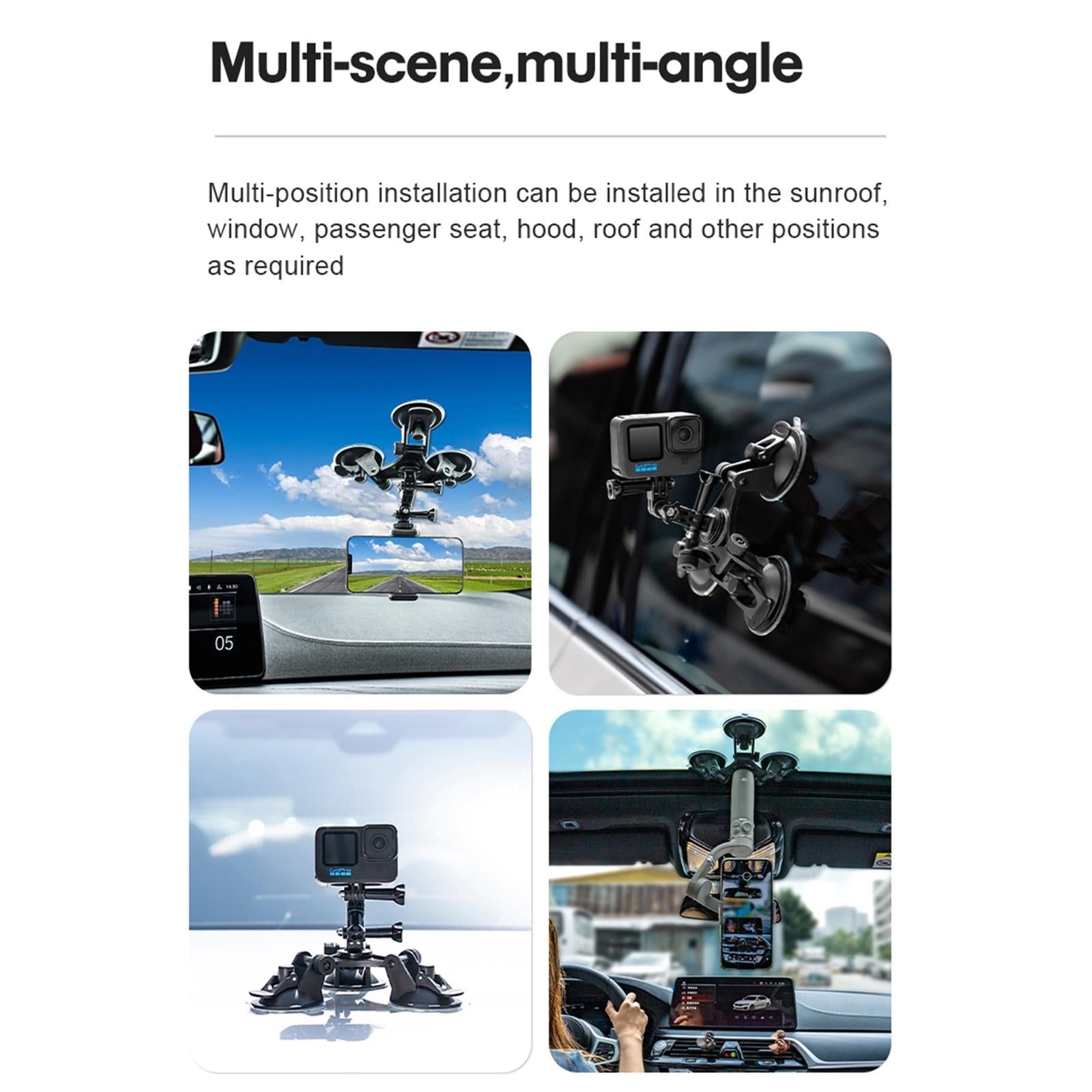 Triangle Suction Cup Mount - Strong Direction 6