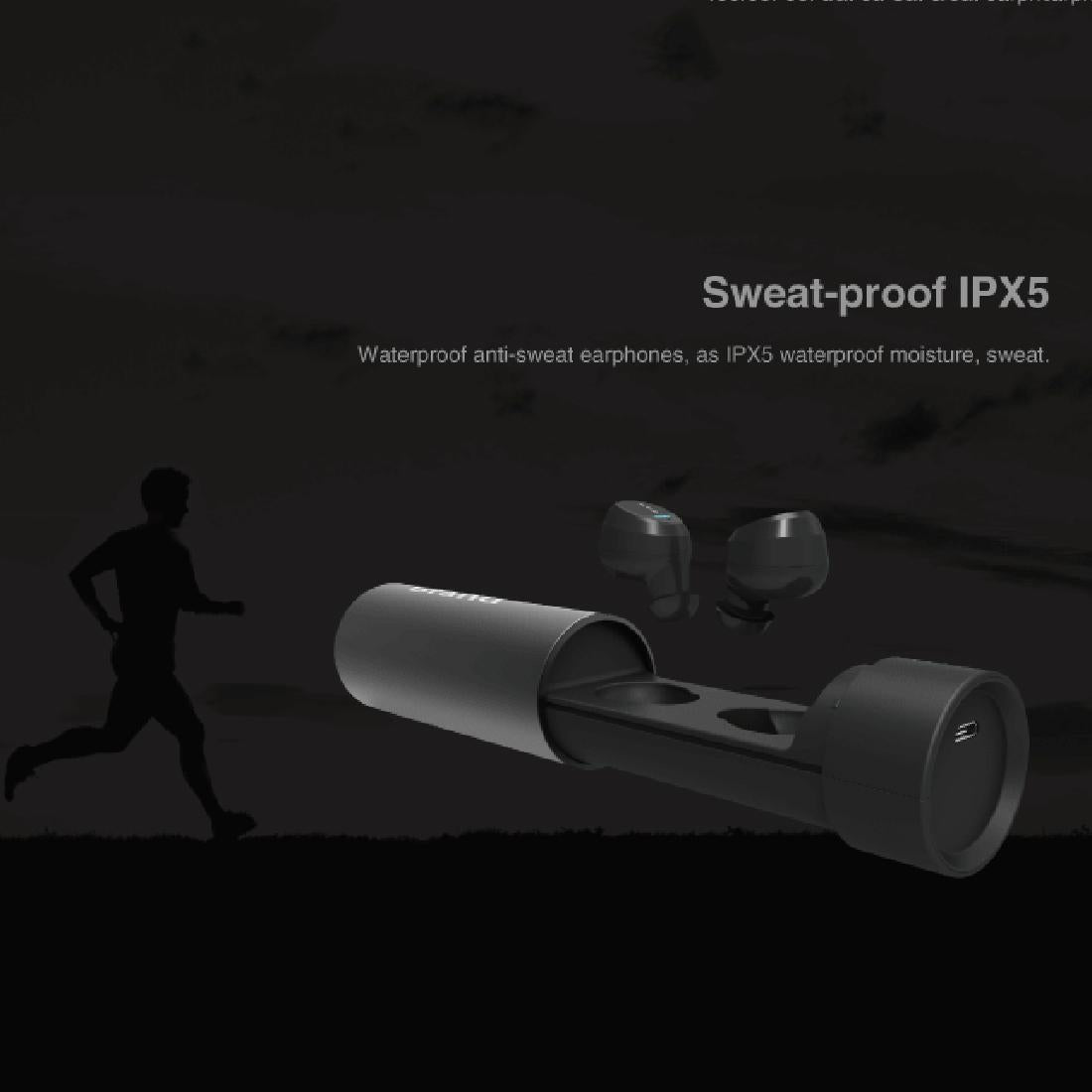 Waterproof Wireless Earbuds with Noise Cancelling and Charging Case - Black 5