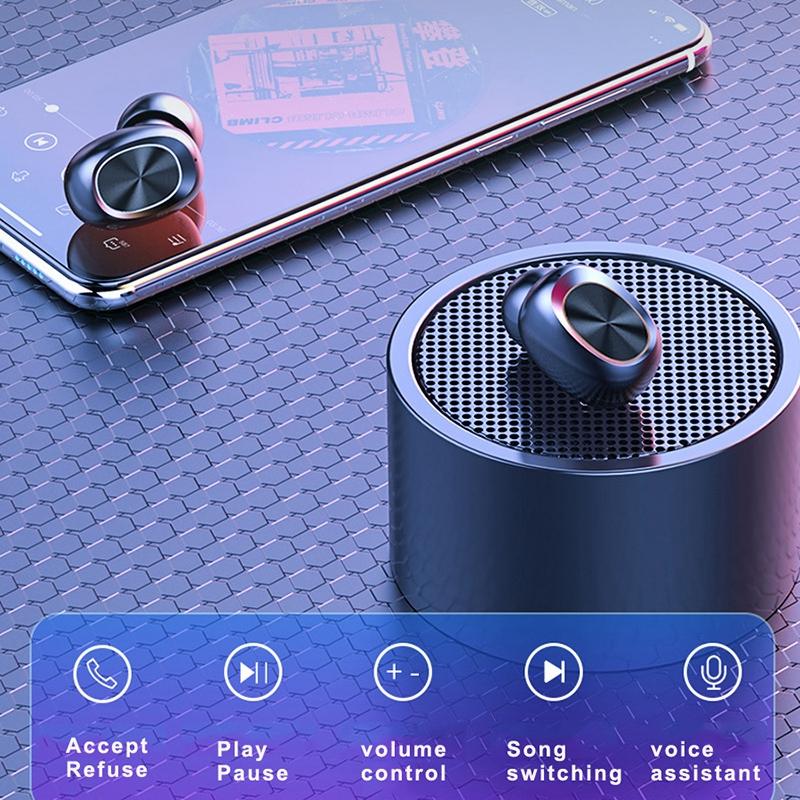 Wireless Noise-cancelling Earbuds with Charging Case 4