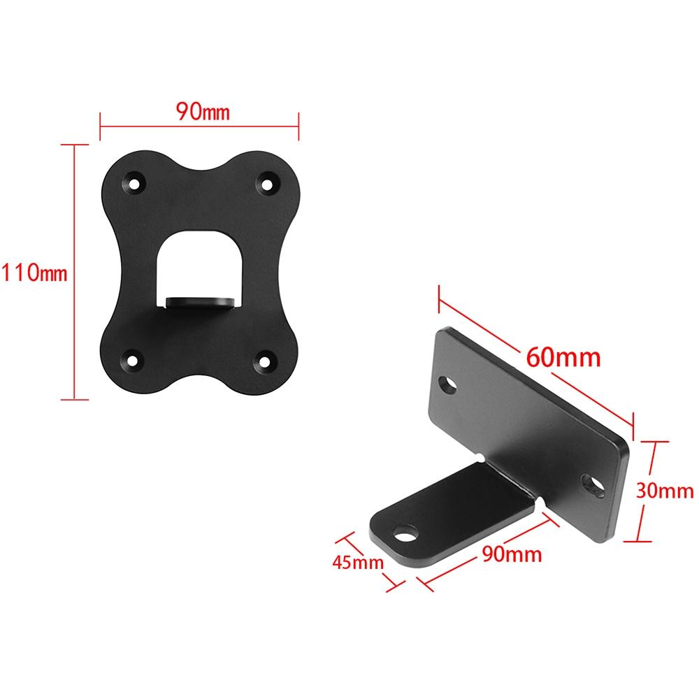 Wall-mounted Metal Bracket for Genelec G2 Hifi Speaker - Black 4