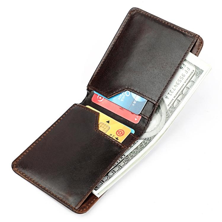 Leather Rfid Billfold Wallet - Mini Size - Black 14
