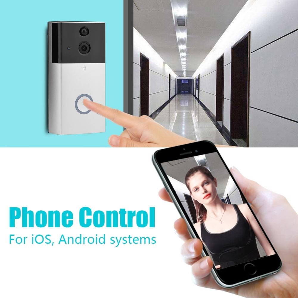 Hd 720P Security Camera Smart Wifi Video Doorbell Intercom Support Tf Card & Infrared Night Vision & Motion Detection App For Ios And Android - Black 7
