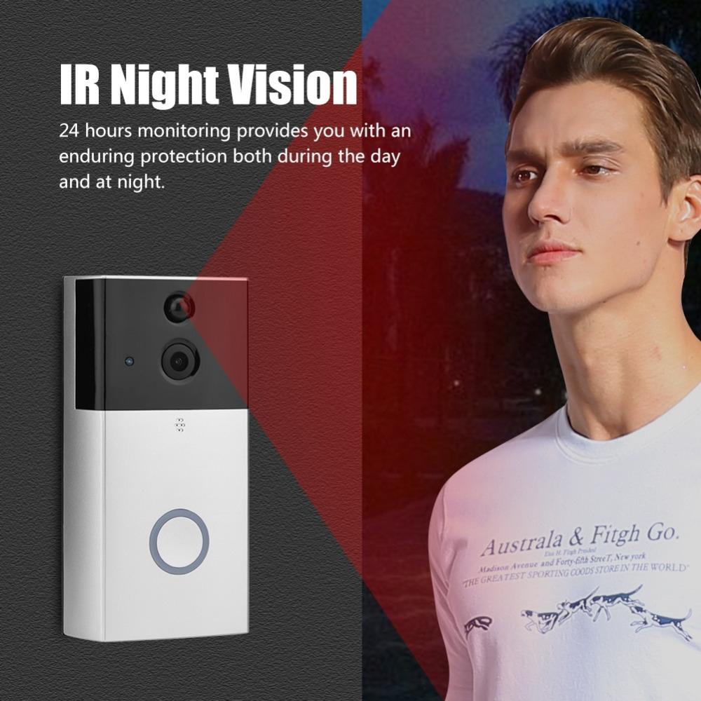 Hd 720P Security Camera Smart Wifi Video Doorbell Intercom Support Tf Card & Infrared Night Vision & Motion Detection App For Ios And Android - Black 9