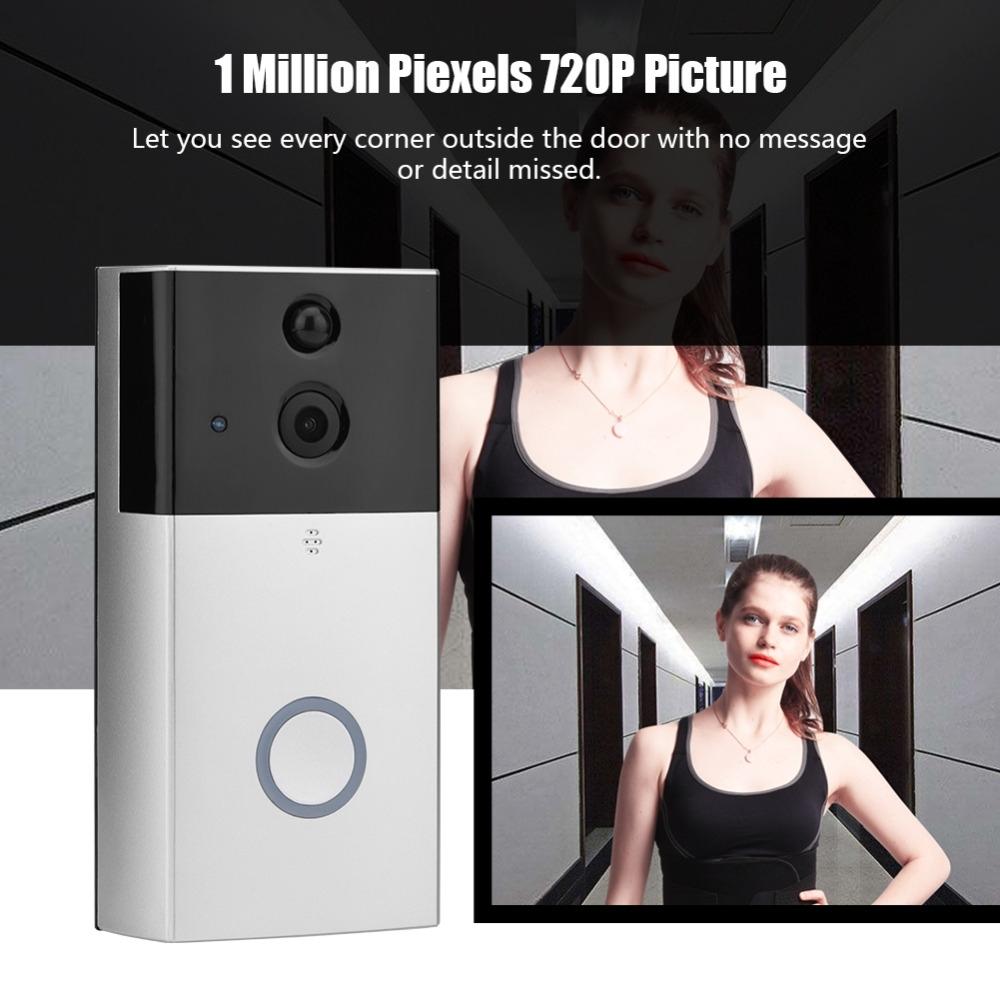 Hd 720P Security Camera Smart Wifi Video Doorbell Intercom Support Tf Card & Infrared Night Vision & Motion Detection App For Ios And Android - Black 10