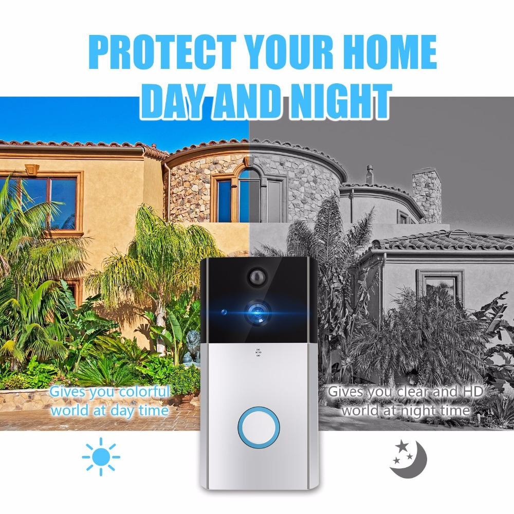 Hd 720P Security Camera Smart Wifi Video Doorbell Intercom Support Tf Card & Infrared Night Vision & Motion Detection App For Ios And Android - Black 12