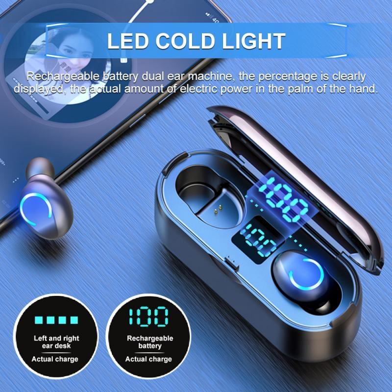 Mini Touch Bluetooth Earphones with Noise Cancelling and Charging Box 3