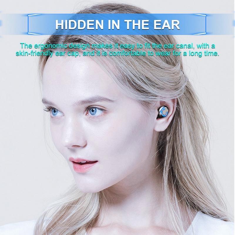 Mini Touch Bluetooth Earphones with Noise Cancelling and Charging Box 4
