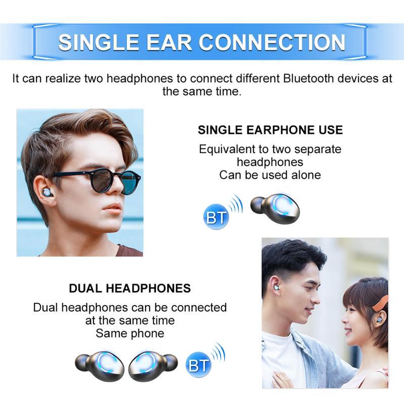 Mini Touch Bluetooth Earphones with Noise Cancelling and Charging Box 5