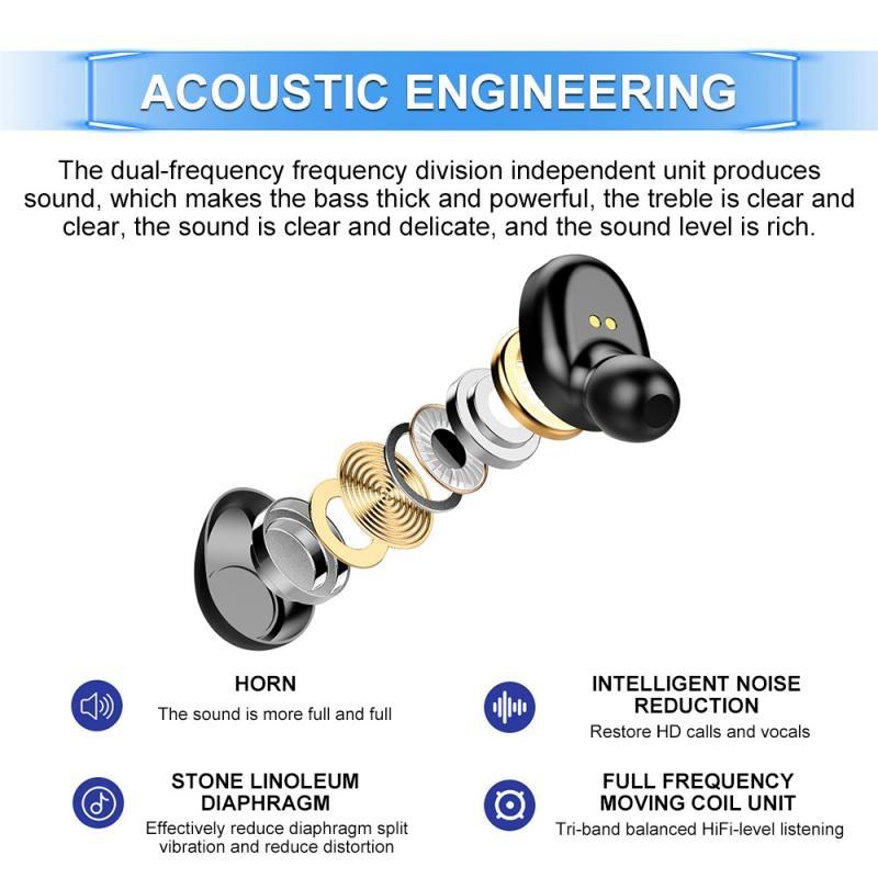Mini Touch Bluetooth Earphones with Noise Cancelling and Charging Box 11