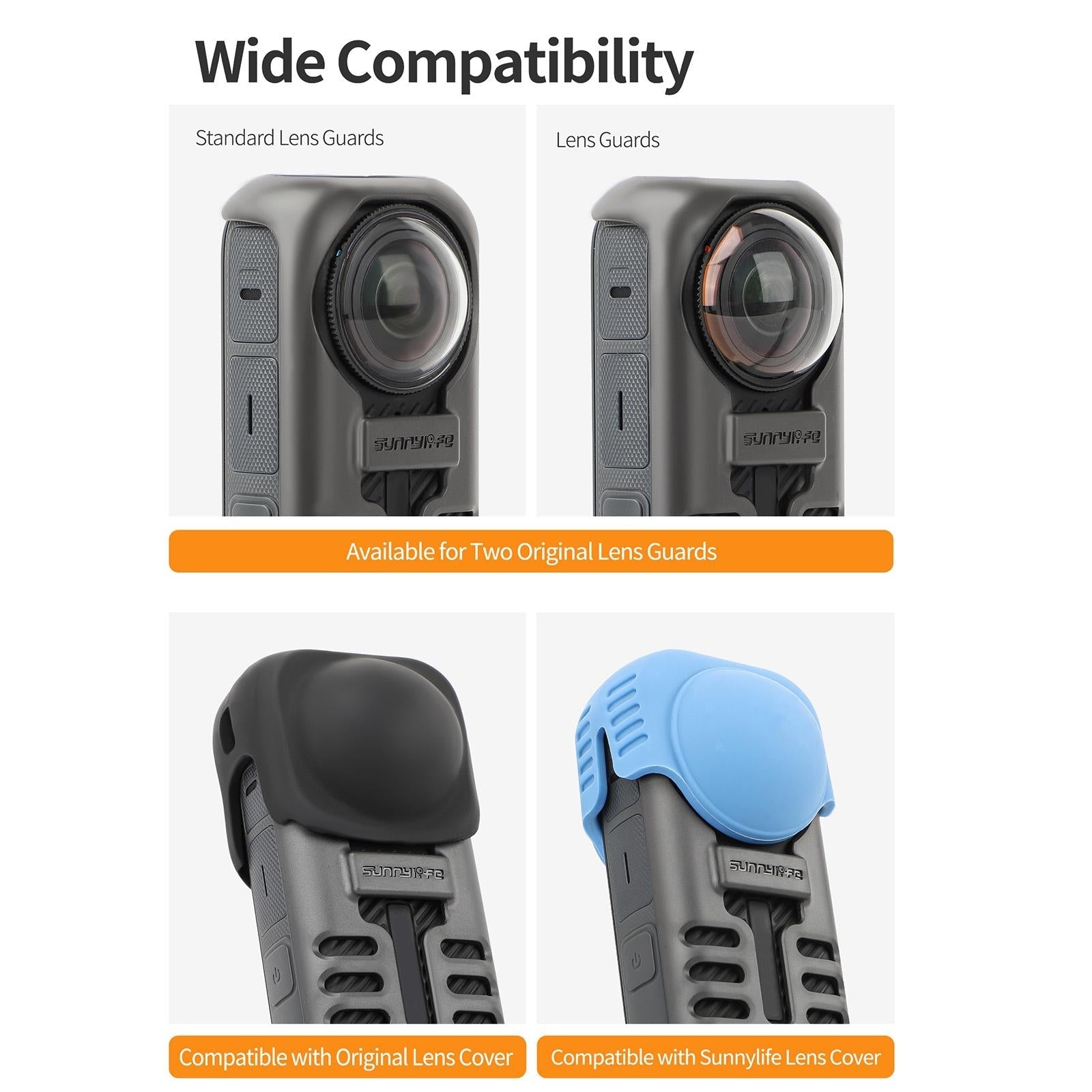Graphene Protective Case for Insta360 X4 with Hand Strap - Black 10