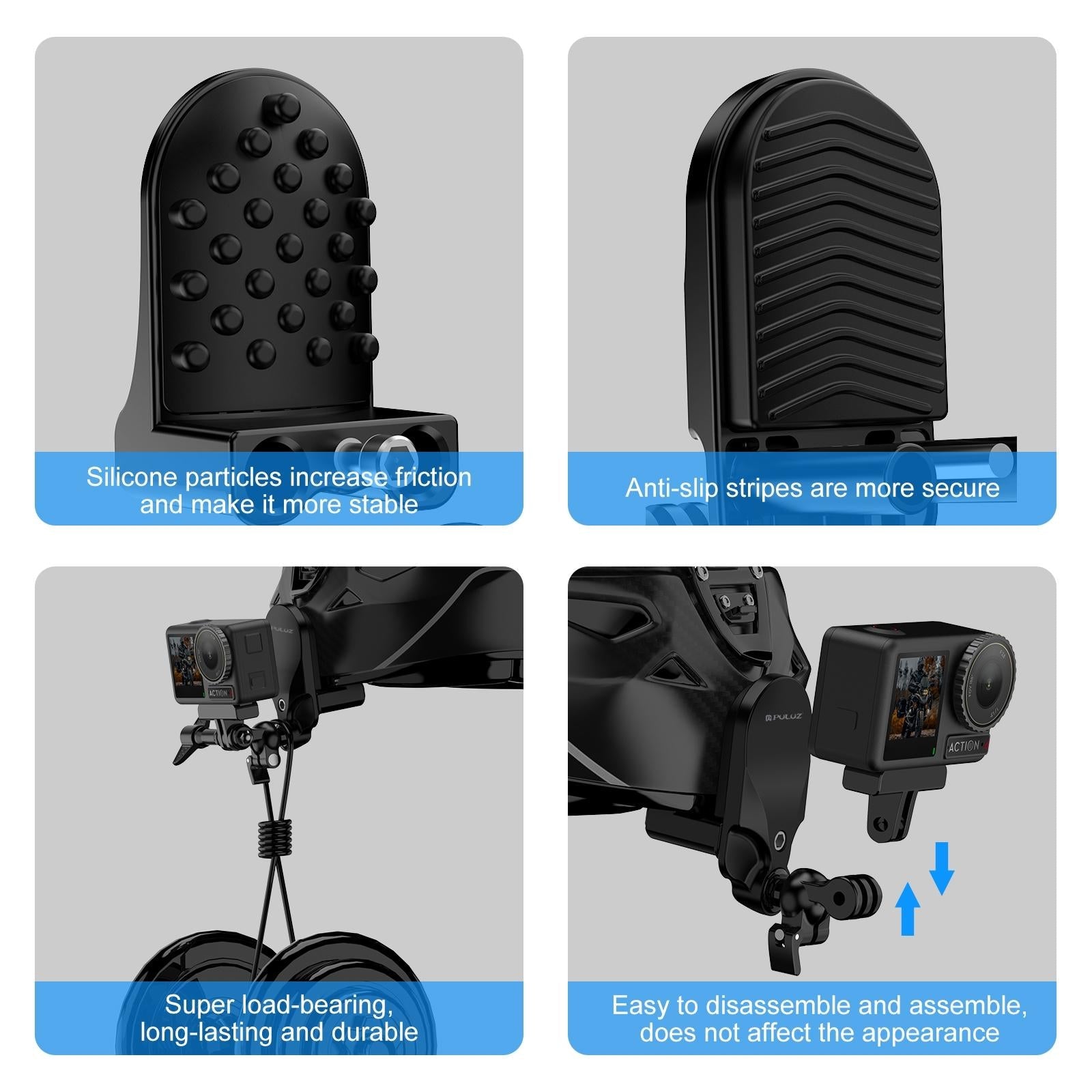 Universal Motorcycle Action Camera Mount for Gopro and Others 6