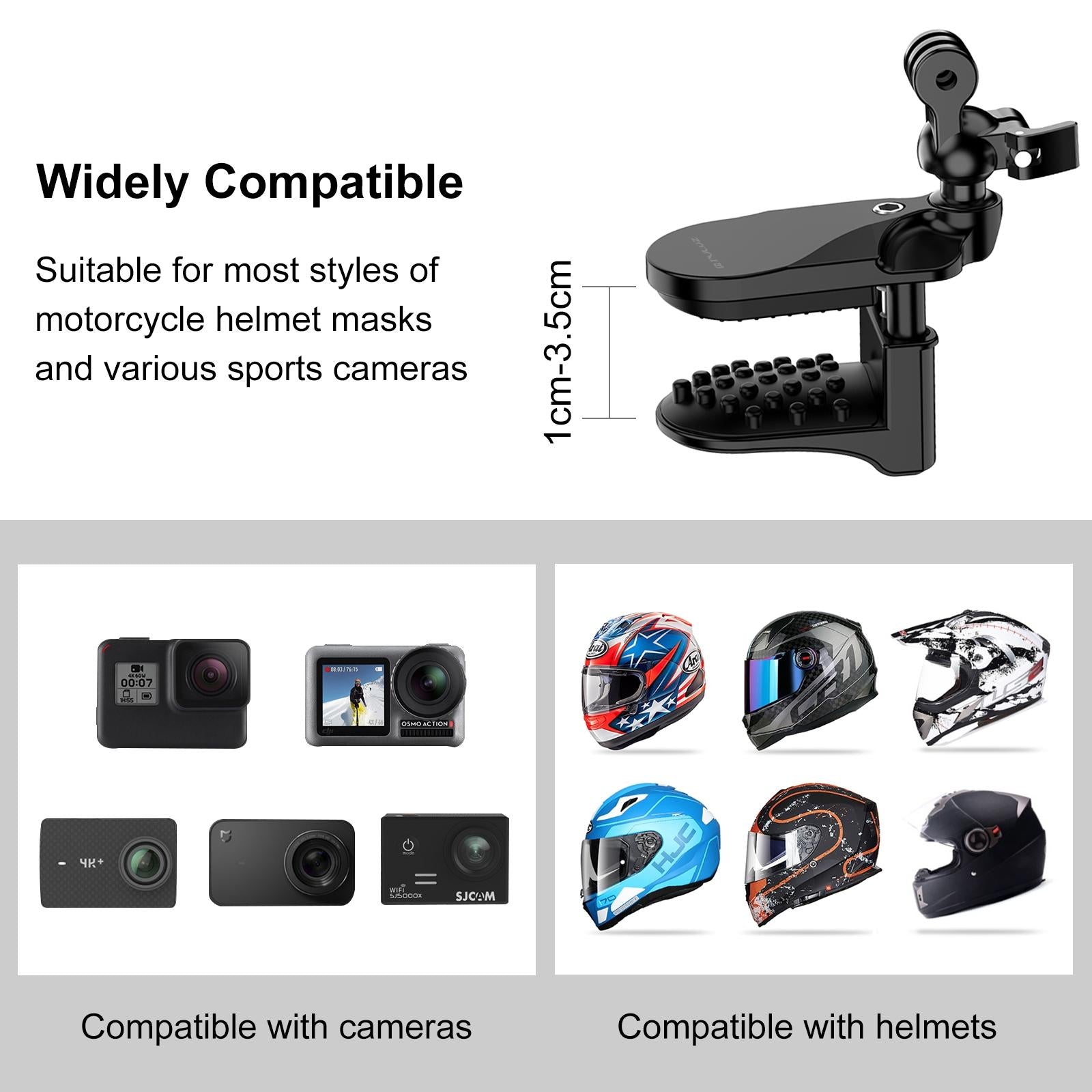Universal Motorcycle Action Camera Mount for Gopro and Others 9
