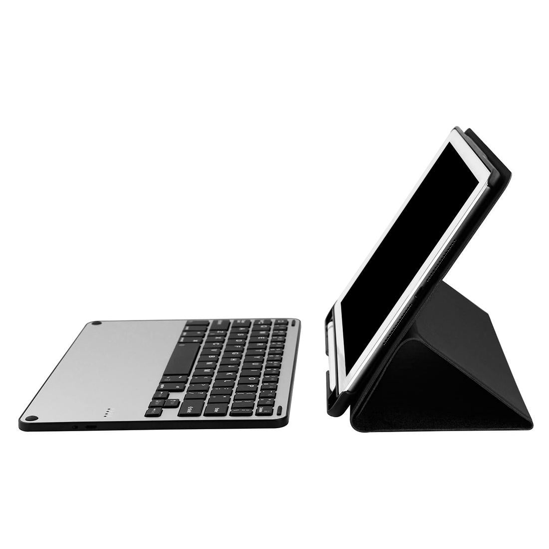 Bluetooth Keyboard & Tablet Case For Ipad Air / Pro 9.7 - Detachable Aluminum Alloy Imitation Cloth Sleep / Water Repellent - Black 5