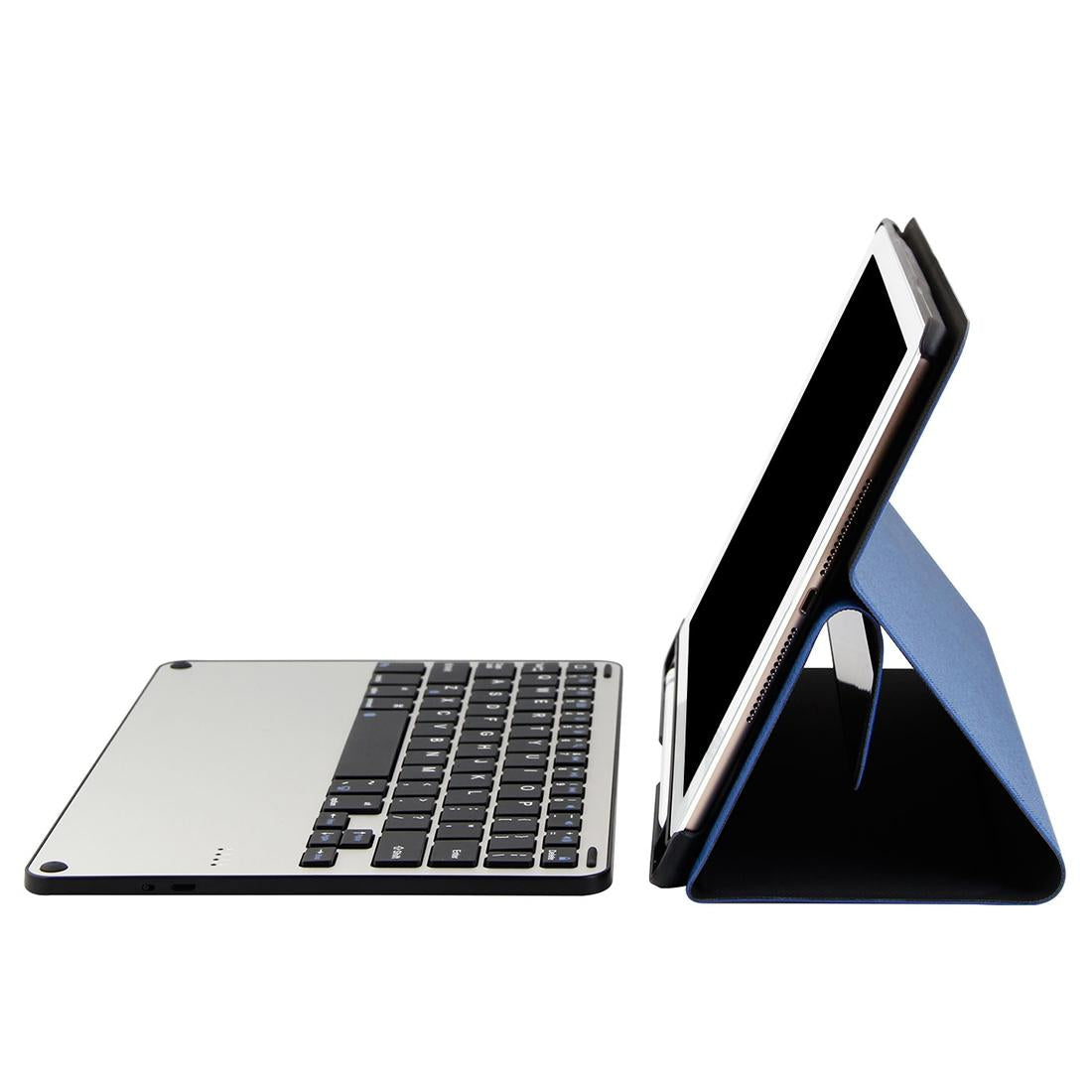 Bluetooth Keyboard & Tablet Case For Ipad Air / Pro 9.7 - Detachable Aluminum Alloy Imitation Cloth Sleep / Water Repellent - Black 13