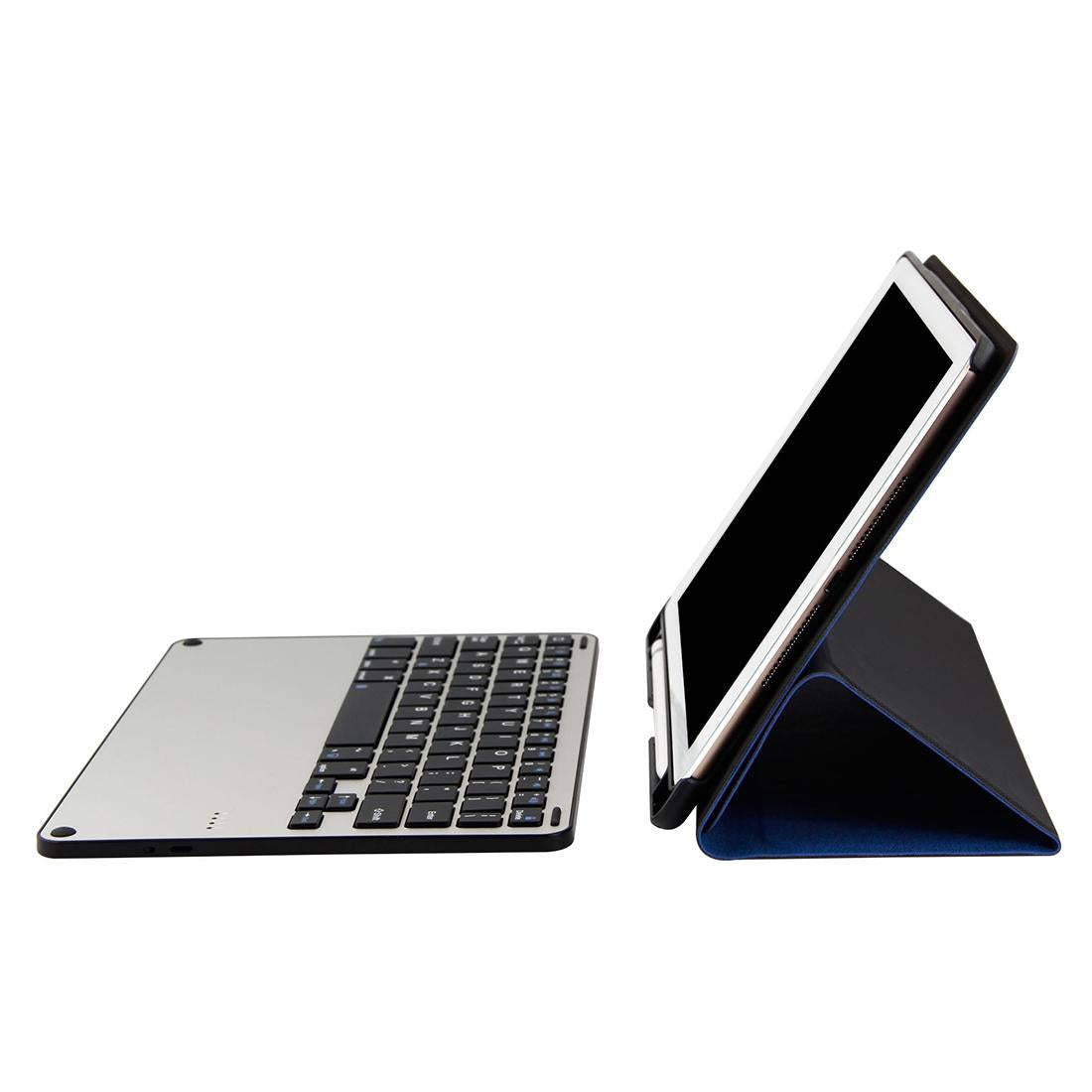 Bluetooth Keyboard & Tablet Case For Ipad Air / Pro 9.7 - Detachable Aluminum Alloy Imitation Cloth Sleep / Water Repellent - Black 14
