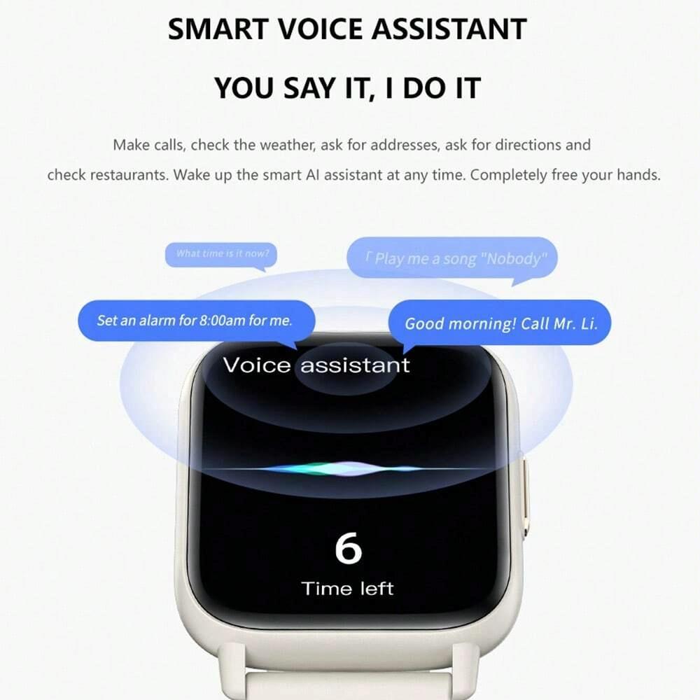 1.83 Inch Ip68 Waterproof Smart Watch Support Body Temperature Monitoring / Heart Rate / Blood Oxygen / Blood Pressure Monitoring - Black 5