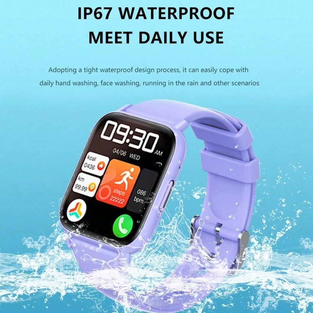 1.83 Inch Ip68 Waterproof Smart Watch Support Body Temperature Monitoring / Heart Rate / Blood Oxygen / Blood Pressure Monitoring - Black 9