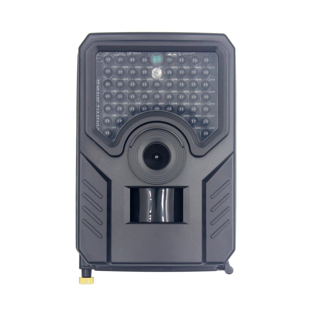 12Mp 1080P Hd Infrared Hunting Trail Camera With 120 Degree Wide Angle Lens And Ip56 Waterproof Design - Supports Tf Card Pir Distance 10-15M - Black 3