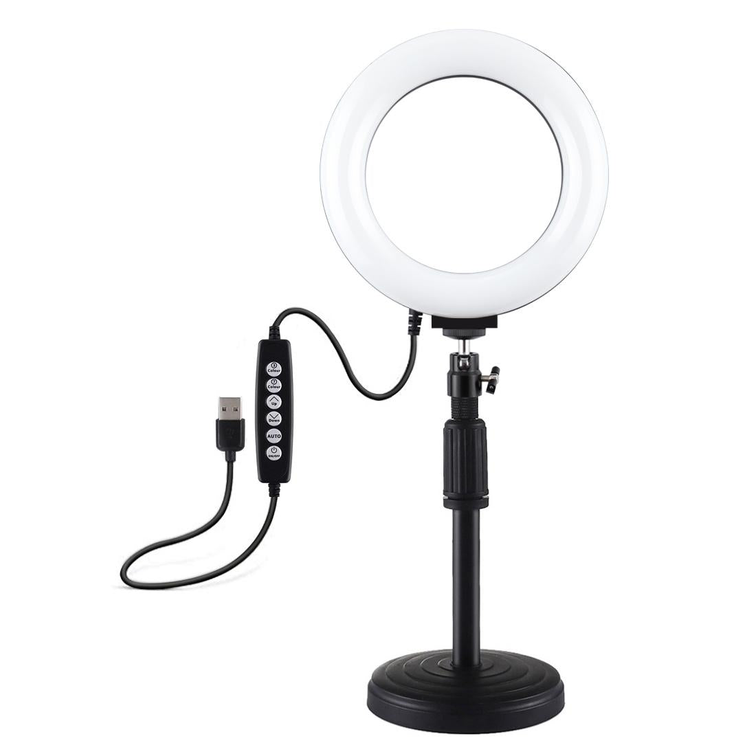 Usb 10 Modes 8 Colour Led Ring Light with Tripod Mount - 6.2 Inch Diameter 3